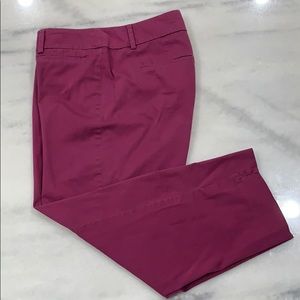 LOFT outlet Original Crop Purple Capris